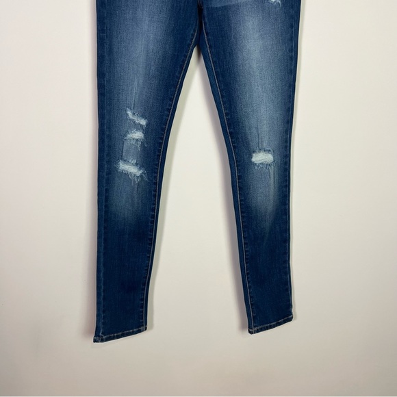 KanCan Distressed Ripped Skinny High Rise Denim Jeans Women Size 7 / 27 - Picture 4 of 8